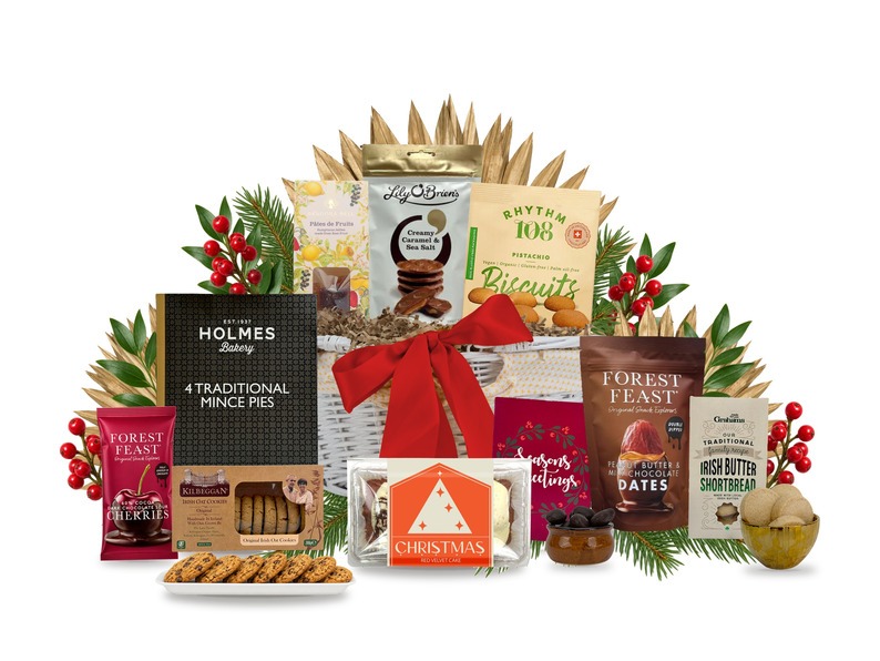 Snowy Christmas Morning Christmas Basket